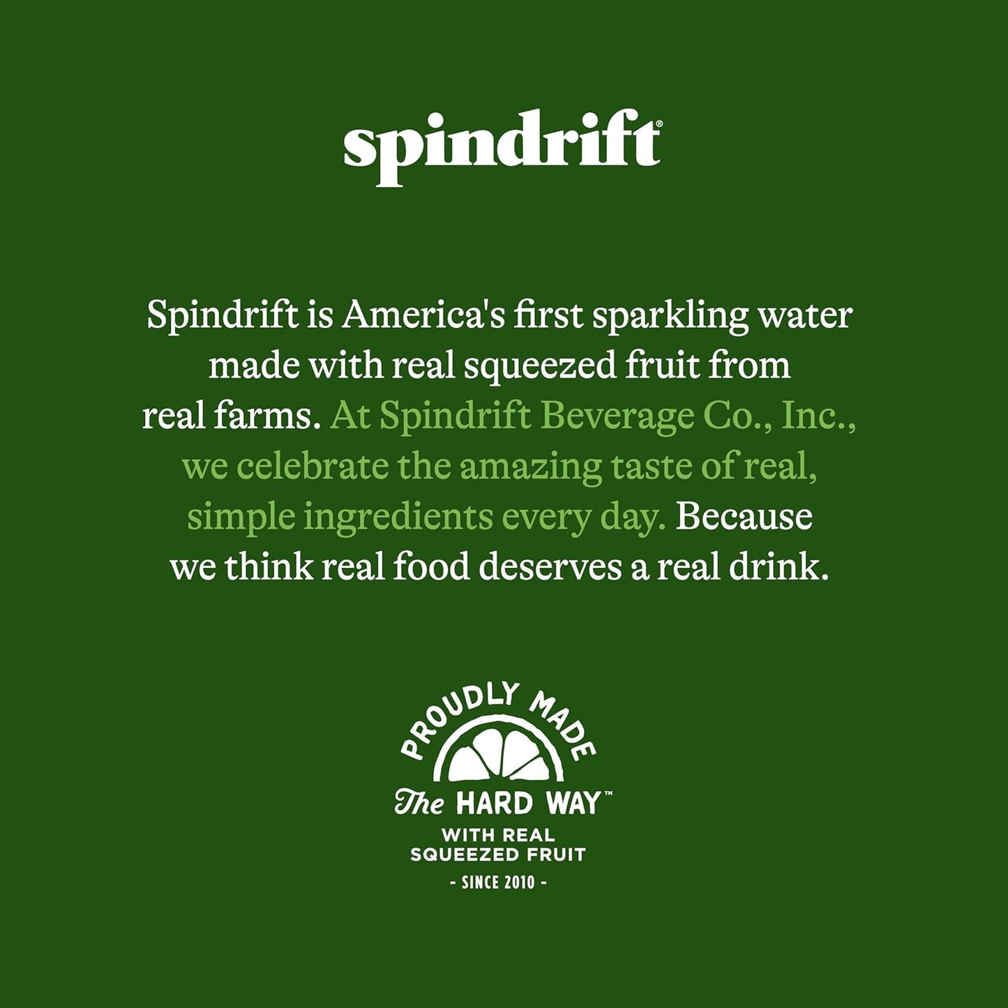 Spindrift Sparkling Water, Lemon Flavored, Made with Real Squeezed Fruit, 12 Fl Oz Cans, Pack of 24 (Only 3 Calories per Can)