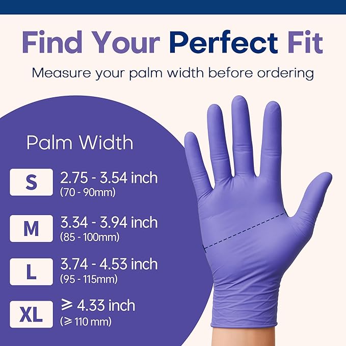 Supmedic Medical Soft Max?Nitrile Disposable Gloves, 100 Ct Latex-Free Powder-Free Food Safe Cooking Cleaning Lab Exam Glove