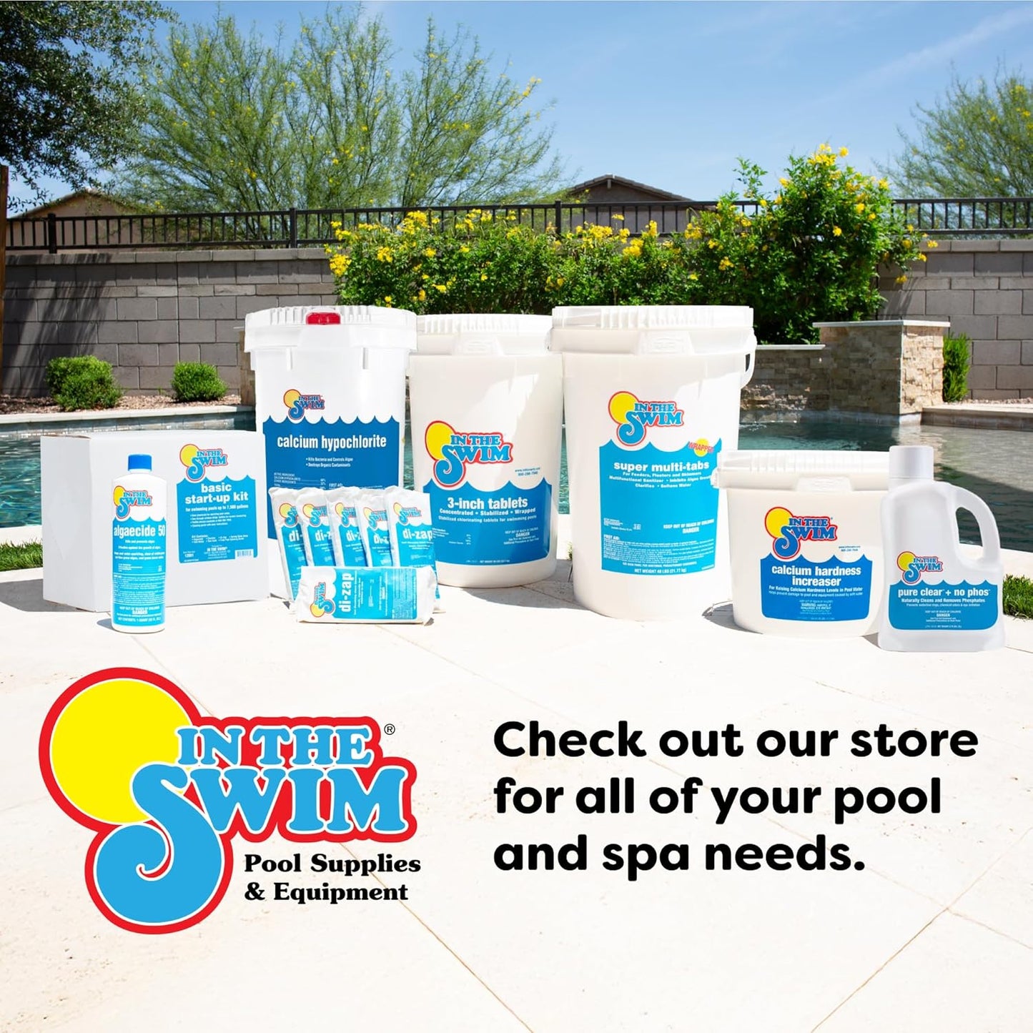 In The Swim Pool Shock ?68% Cal-Hypo Granular Sanitizer for Crystal Clear Water ?Defends Against Bacteria, Algae, and Microorganisms - 12 X 1 Pound