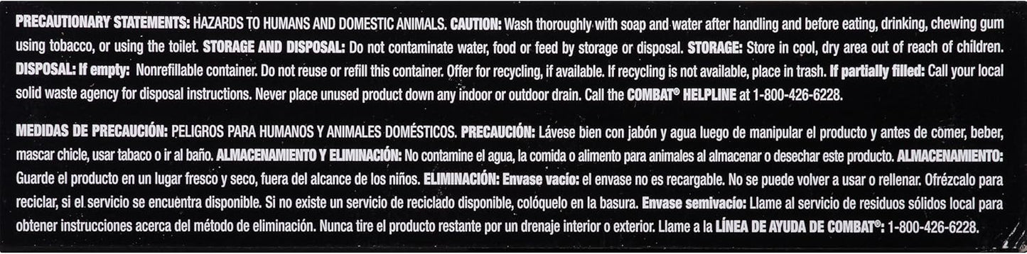 Combat Max 12 Month Roach Killing Bait, Small Roach Bait Station, Child-Resistant, 18 Count