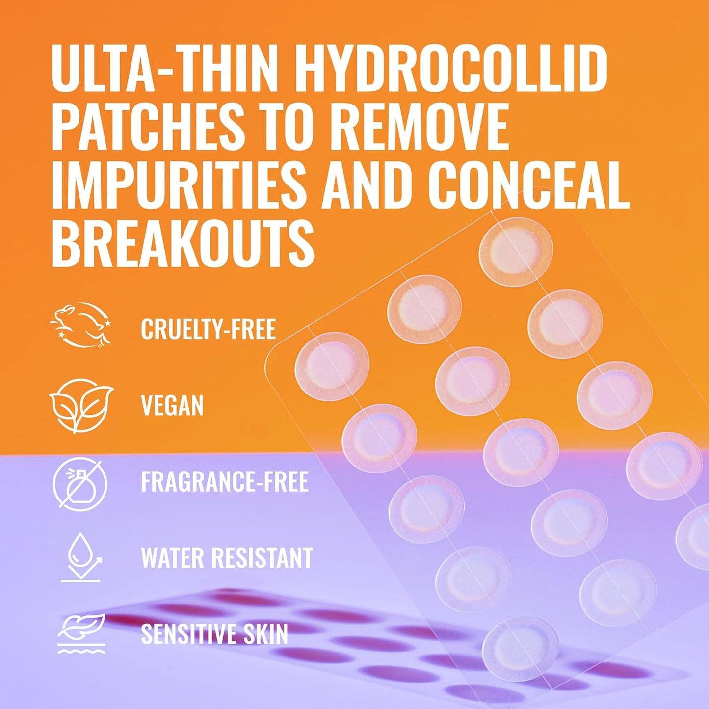 Good Molecules Pimple Patches for Face, 60 Pack ?Ultra-Thin Hydrocolloid Acne & Zit Patches, Invisible Under Makeup, Clinically Tested Acne Spot Treatment