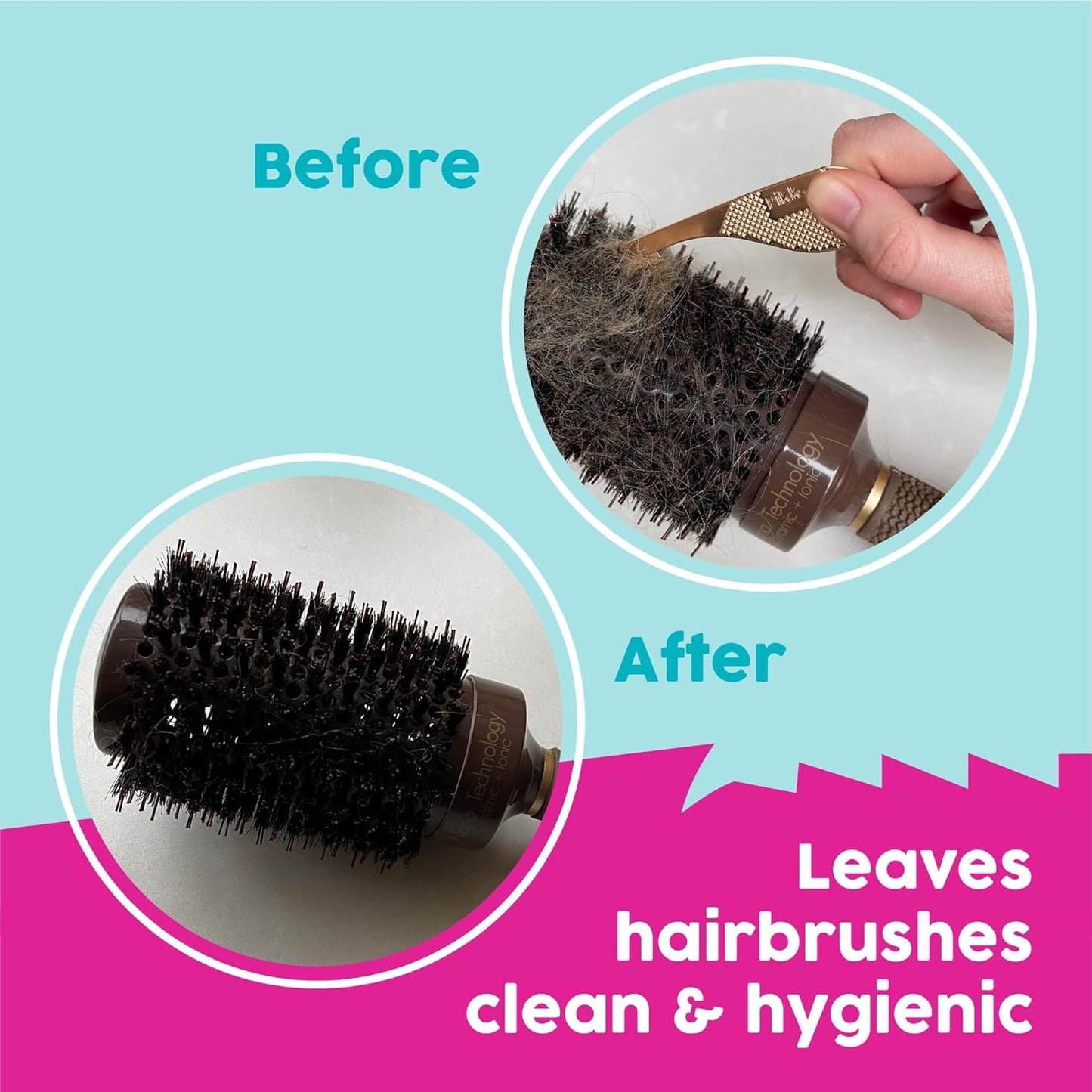 Pikk-it Vacuum Hair Brush Cleaner Tool ?Removes Tangled Hair from Vacuums & Hairbrushes | Pet & Human Hair Removal Comb Rake | Improves Vacuum Cleaning Power (Single/Twin Pack) (1)
