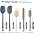ChefAide 5 Pieces Silicone Spatula Set, Food Grade Rubber Spatula, Upgrade Strong Handle with Ergonomic Grip, Heat Resistant Up to 600? for Nonstick Cookware, Cooking