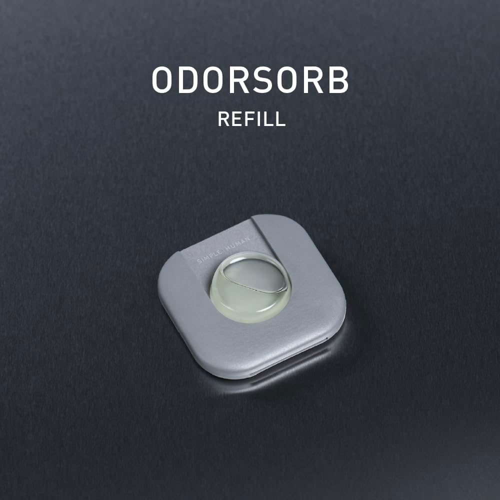 simplehuman Odorsorb Pod Refill Pack ?Natural Plant-Based, Fragrance-Free Trash Can Odor Eliminator Refills for Trash Cans, Odor Control Pods for Closed-Lid Trash Cans (4 Pods)