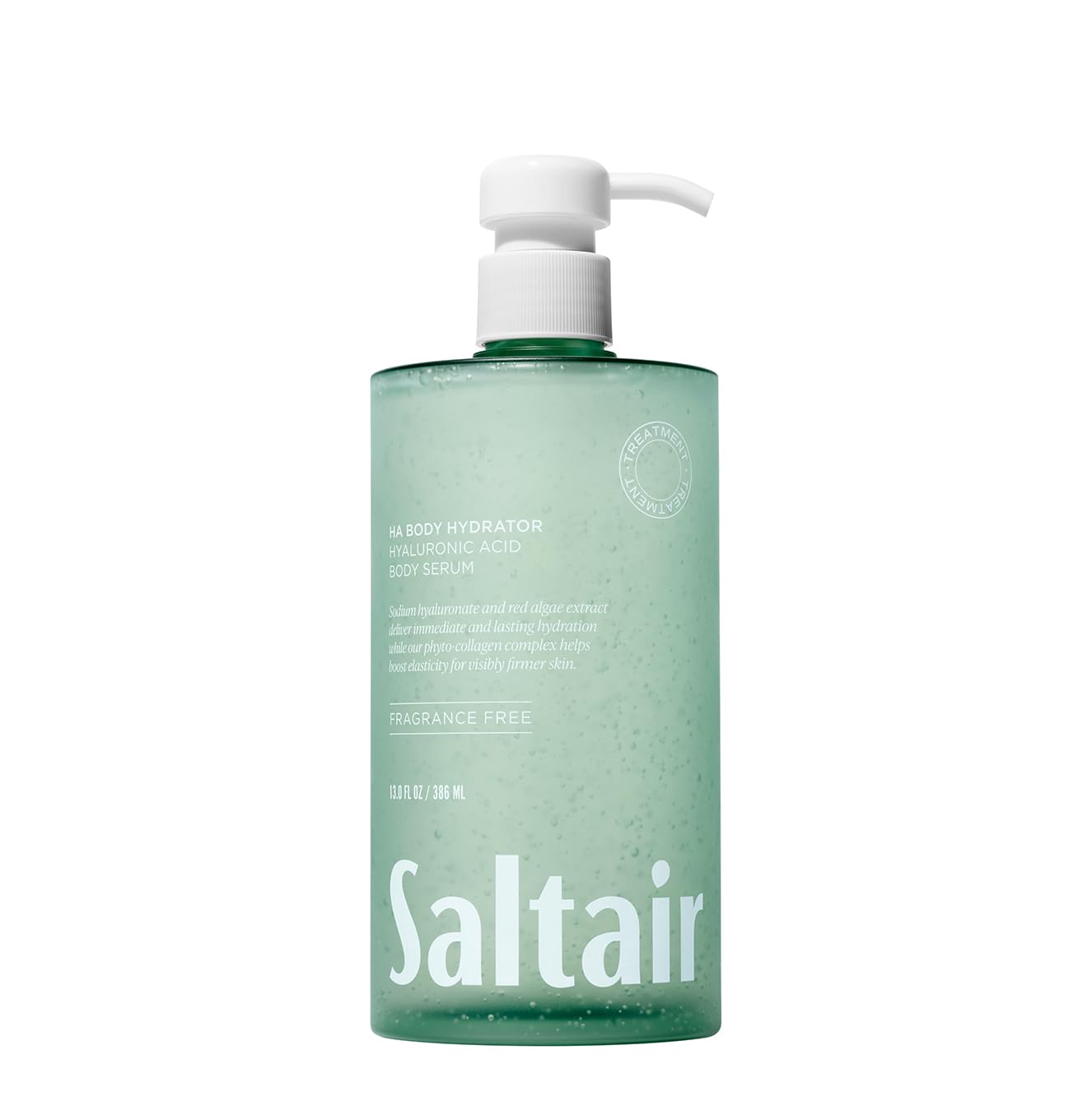Saltair Hyaluronic Acid Body Serum ?Hydrating Body Lotion for Smoother Looking Skin ?Sheer Gel Moisturizer with Sodium Hyaluronate & Red Algae ?Fragrance-Free HA Hydrator ?13oz Pump Bottle