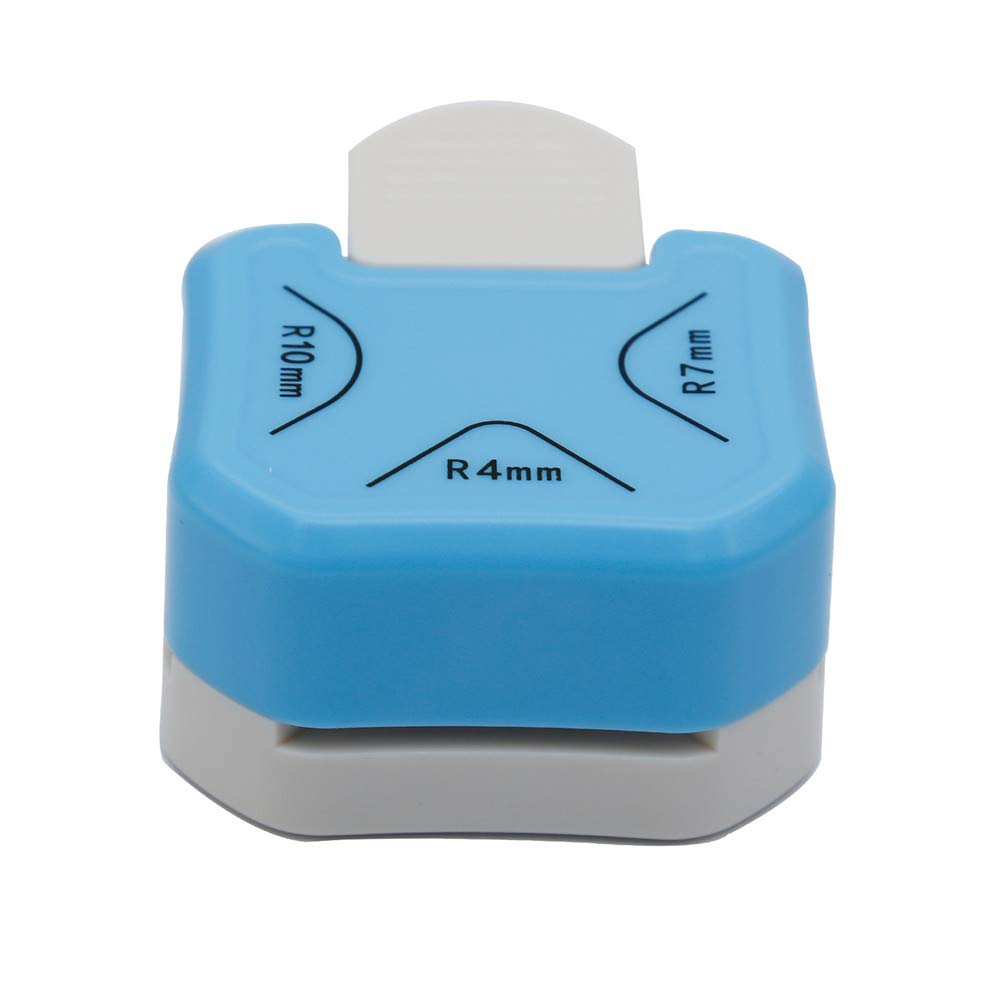 QIQQIKIN Paper Corner Rounder 3 in 1 (R4mm+R7mm+R10mm), Punches for Crafts, Cutter ,Envelope Punch Board ,Hole Puncher, Laminate, DIY Projects, Photo Cutter,Card Making Scrapbooking and Journaling