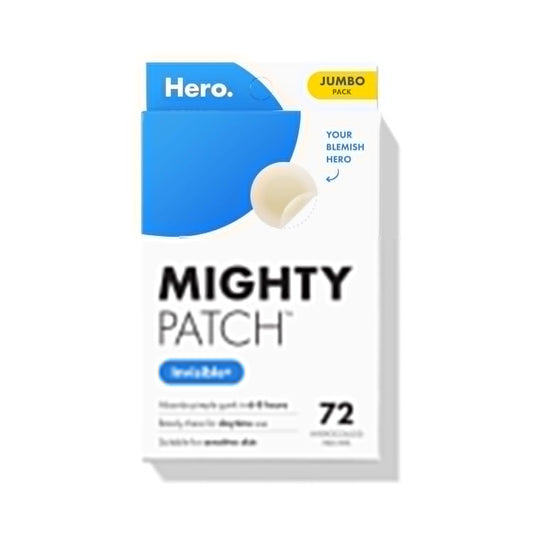 Mighty Patch?Invisible+ Patch ?The Barely-There Daytime Hydrocolloid Acne Pimple Patch for Covering Zits and Blemishes, Tapered Edges Designed to Blend Into Skin (72ct)
