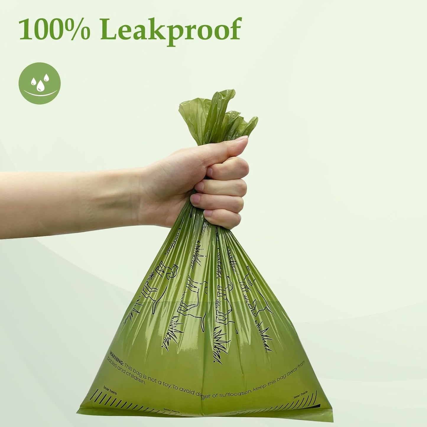 240 Count Lavender Scented 13?x 9?Dog Poop Bags Rolls, Leakproof Strong & Sturdy Waste Bags for Doggie Cat Pet