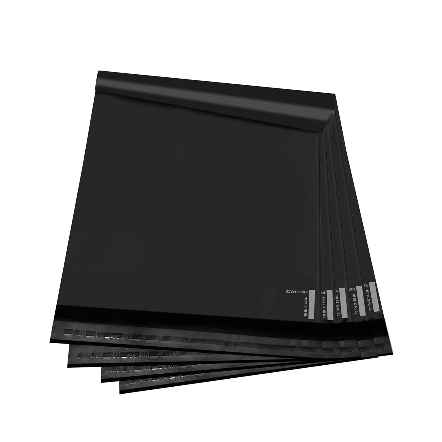KKBESTPACK 100 Large Poly Mailers 10x13 Shipping Bags for Small Business ?Self Sealing Package Envelopes (10 x 13 Pack of 100, Black)