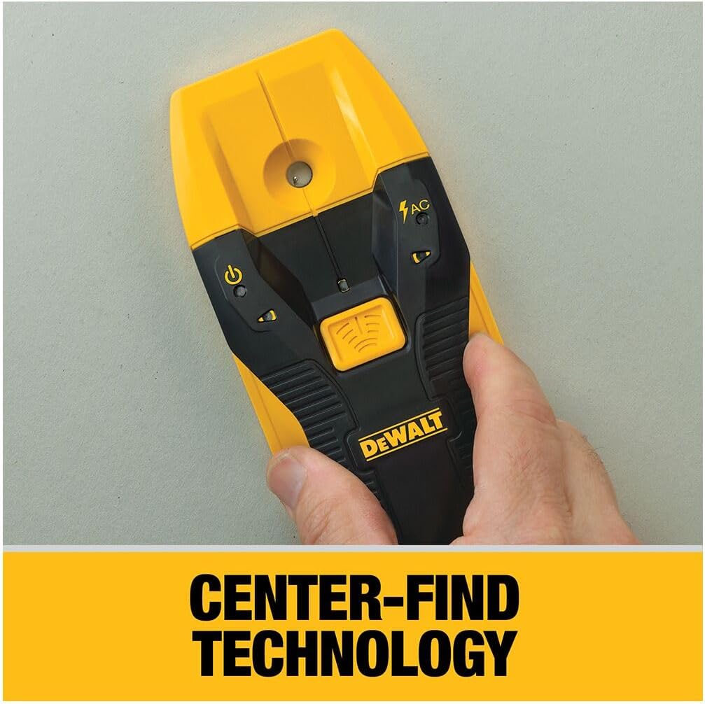 DEWALT Stud Finder, 3/4? Locate Framing Studs Efficiently with LED Arrows, Ideal for Wood and Metal, AAA Batteries Included (DW0100)
