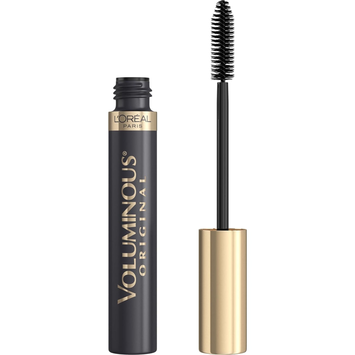 L?real Paris Original Voluminous Mascara, Building Mascara Volume and Length Formula, Washable, Blackest Black, 0.26 Fl Oz., 1 Count