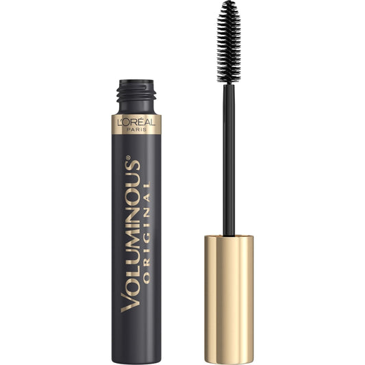 L?real Paris Original Voluminous Mascara, Building Mascara Volume and Length Formula, Washable, Blackest Black, 0.26 Fl Oz., 1 Count