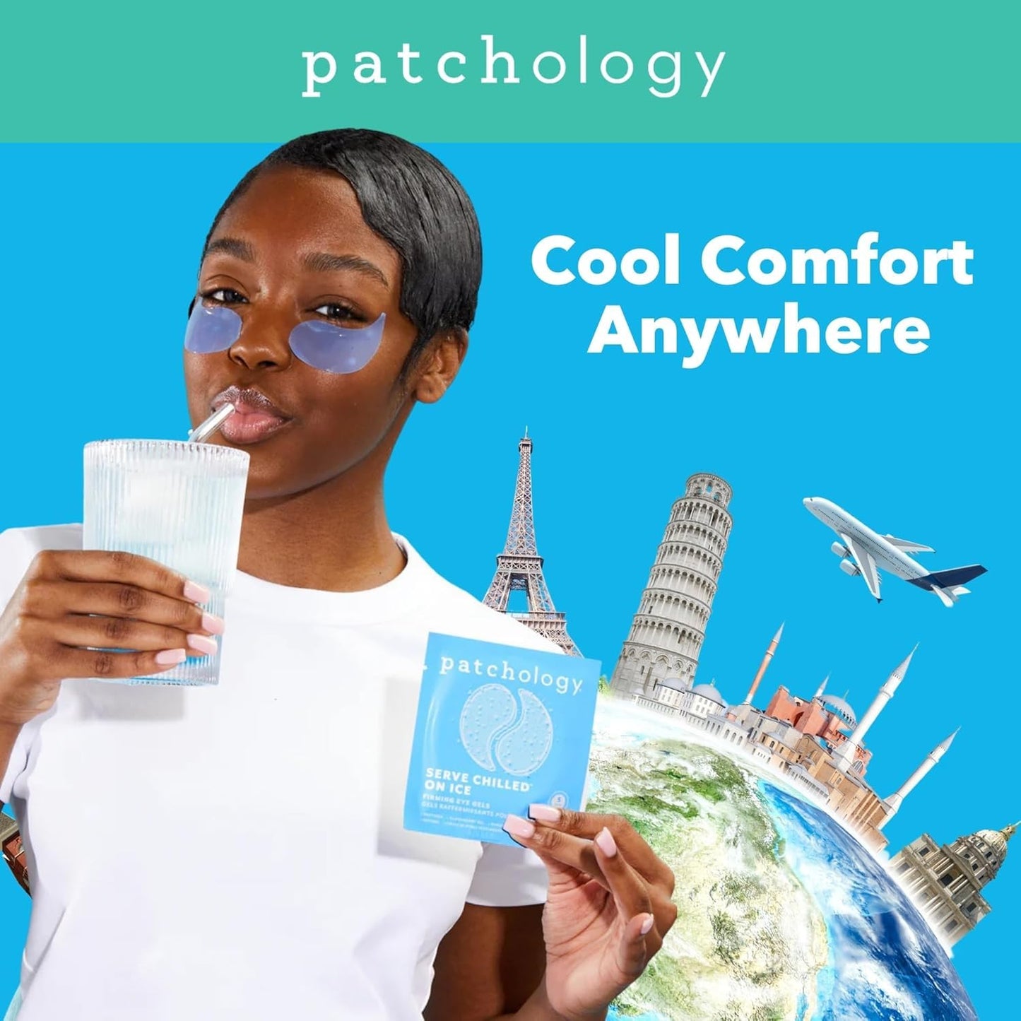 Patchology Iced Cooling Under Eye Mask Patches with Peptides, Cloudberry Oil & Bakuchiol ?Firming & Soothing Eye Gels to Reduce Fine Lines and Under Eye Bags ?Hydrating Under Eye Pads (5 Pairs)
