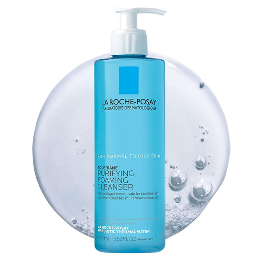 La Roche-Posay Toleriane Purifying Foaming Facial Cleanser, Oil Free Face Wash for Women & Men with Niacinamide + Ceramides, Pore Cleanser Safe For Sensitive Skin, Won? Dry Out Skin, Soap Free