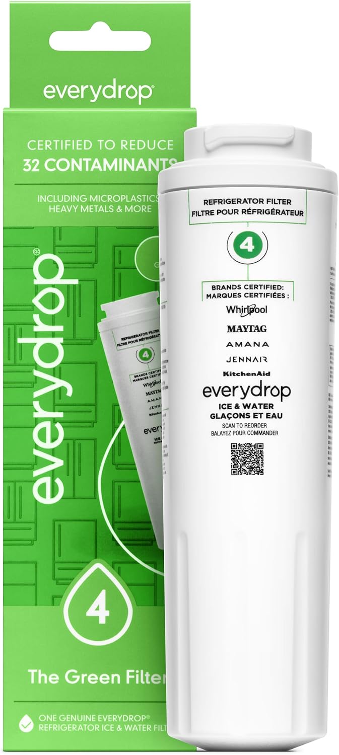 everydrop?by Whirlpool Ice and Water Refrigerator Filter 4, EDR4RXD1, Single-Pack