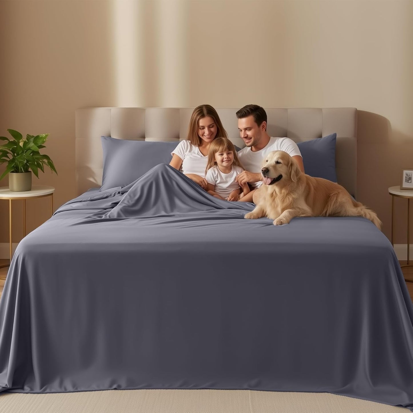 Utopia Bedding Queen Size Sheet Set ?4 Piece Bed Sheets, Soft and Breathable Microfiber, Includes 1 Fitted Sheet, 1 Flat Sheet and 2 Pillowcases ?Oeko Tex (Grey)