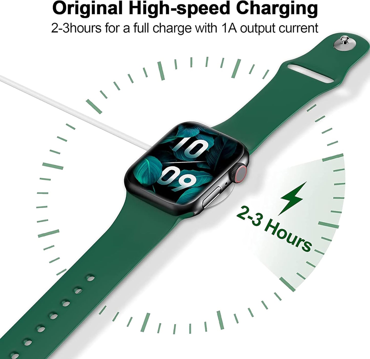 ???????? ???????????????? Magnetic Charging Cable for Apple Watch Charger,[USB C Port] Wireless Charging Cable Compatible with iWatch Series Ultra/10/9/8/7/6/SE/SE2/5/4/3/2[3.3FT/1M]-White