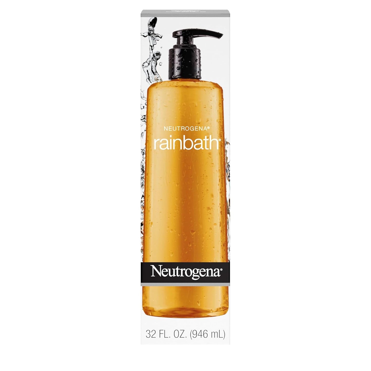 Neutrogena Rainbath Cleansing Shower & Bath Gel, Daily Moisturizing Body Wash Cleanser & Shaving Gel for Men & Women, Clean-Rinsing Creamy Lather for Softer & Smoother Skin, Original Scent, 32 fl.?z