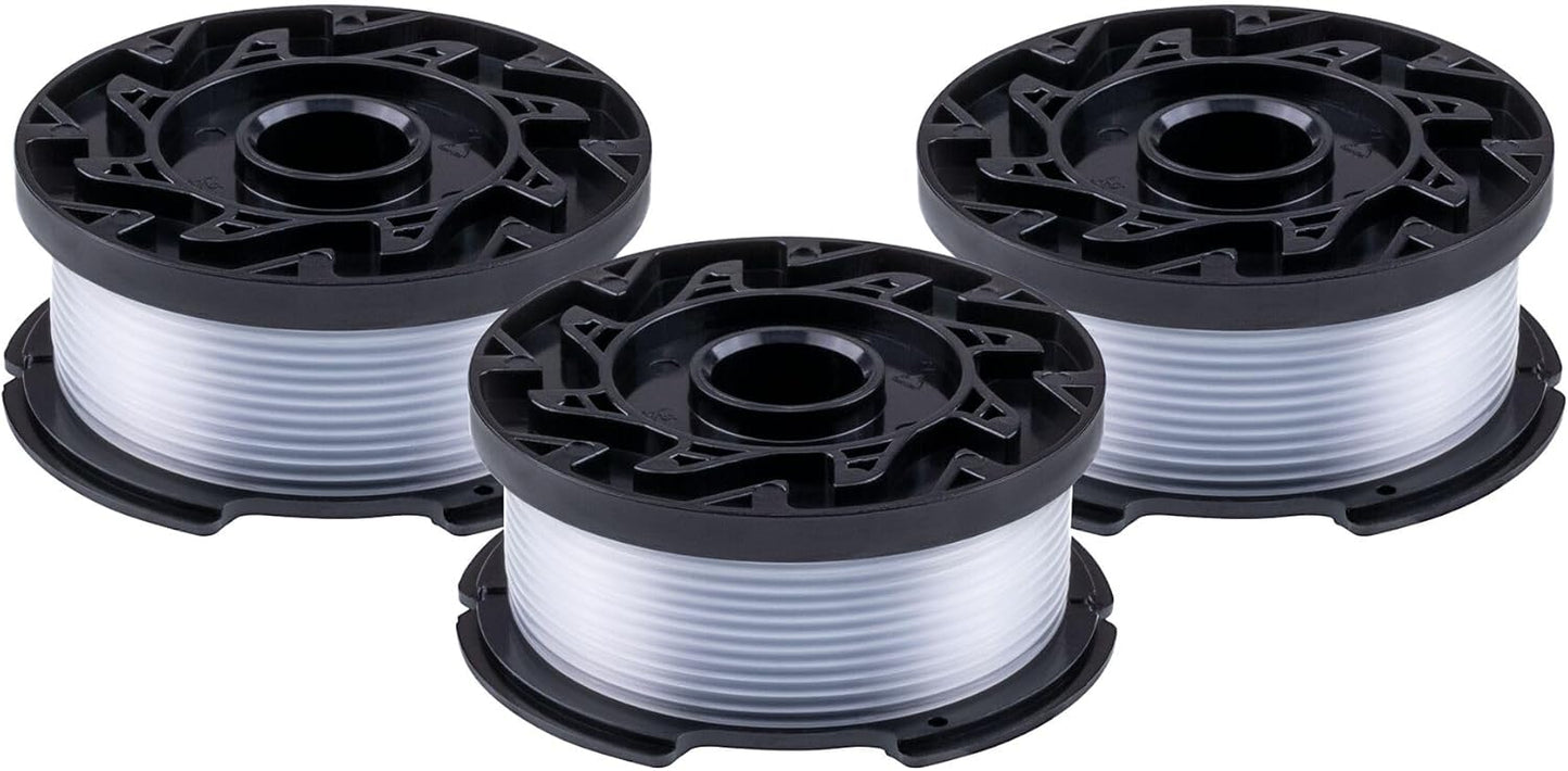BLACK+DECKER Weed Eater String, Trimmer Line, 3-Pack, 30-Feet of Replacement Spool, 0.065-Inch Diameter (AF1003ZP)