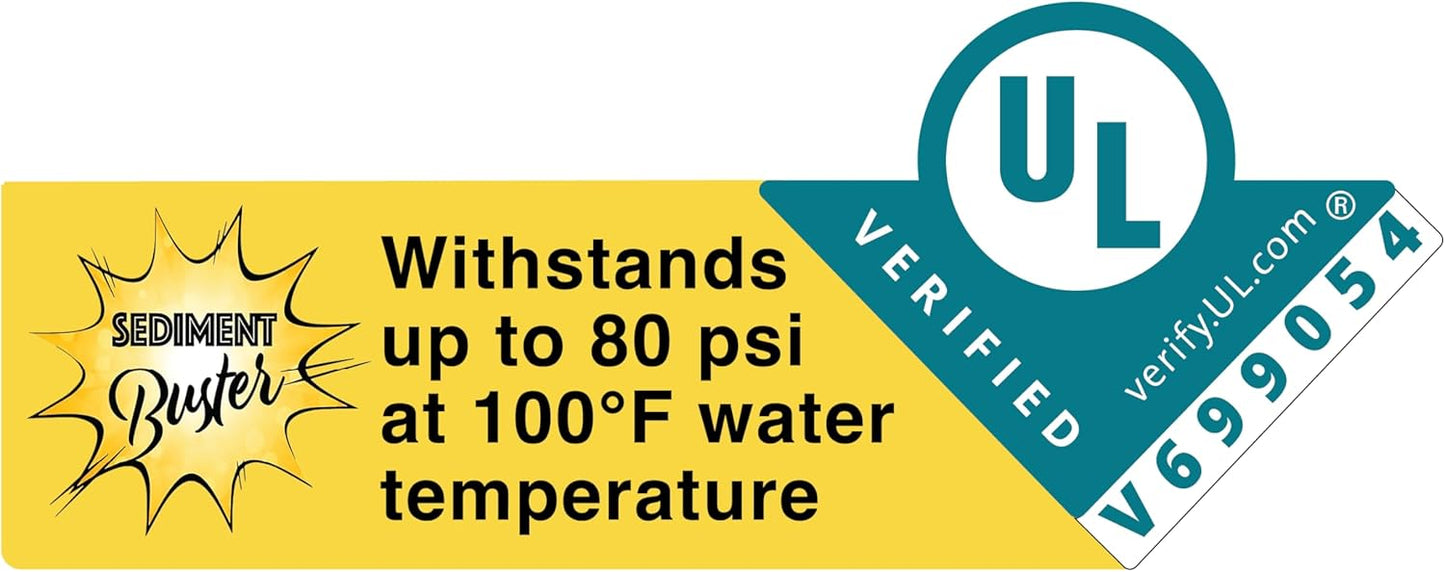 Sediment Buster - Water Heater Tool UL Verified V699054 ?Flushes, Cleans, Drains, Breaks Up Sediment Clogs from Electric or Gas Water Heaters ?Easy to Use