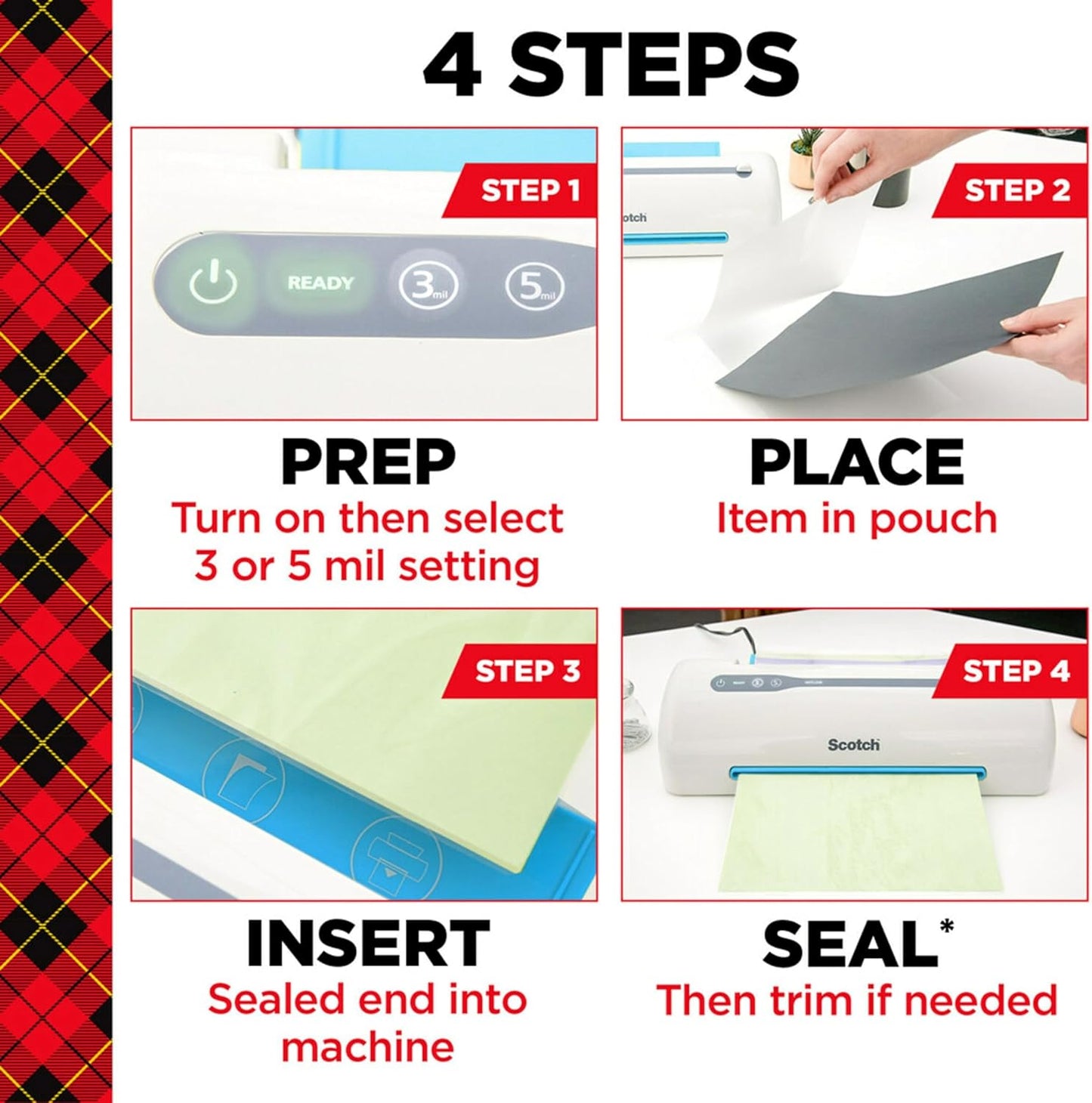 Scotch Thermal Laminating Pouches, 200 Count, Clear, 3 mil., Ideal Office or School Supplies, Fits Letter Sized Paper (8.9 in. ?11.4 in.)