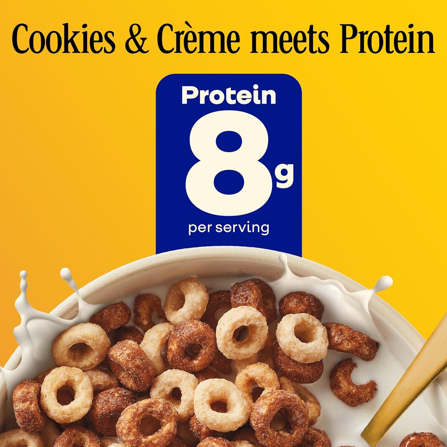 Cheerios Protein Cereal, Cookies and Cr?e, 8g Protein, Family Size, 15 oz