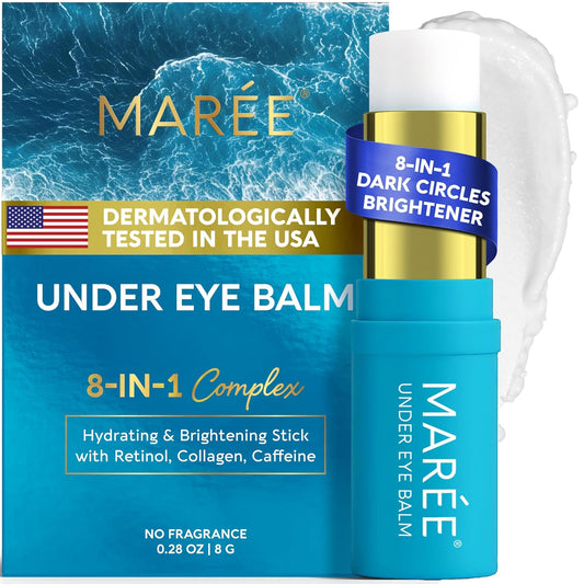 MAREE Under Eye Balm Stick Hydrating ?Retinol Caffeine Under Eye Brightener Stick for Older Women ?Collagen Undereye Cream for Dark Circles & Wrinkles ?Skin Care Treatment Moisturizer