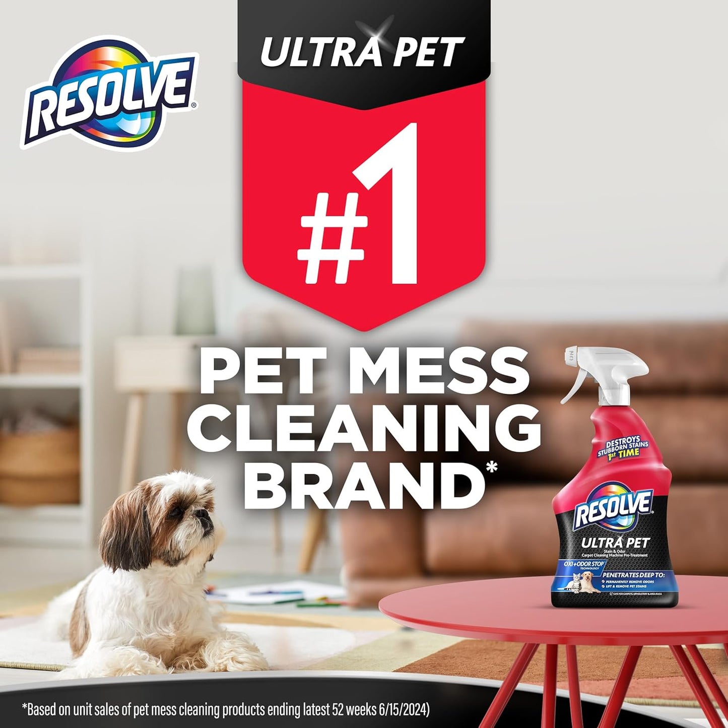 Resolve Ultra Pet Carpet Cleaner Spray ?for Removal of Pet Stains & Odors, 32oz
