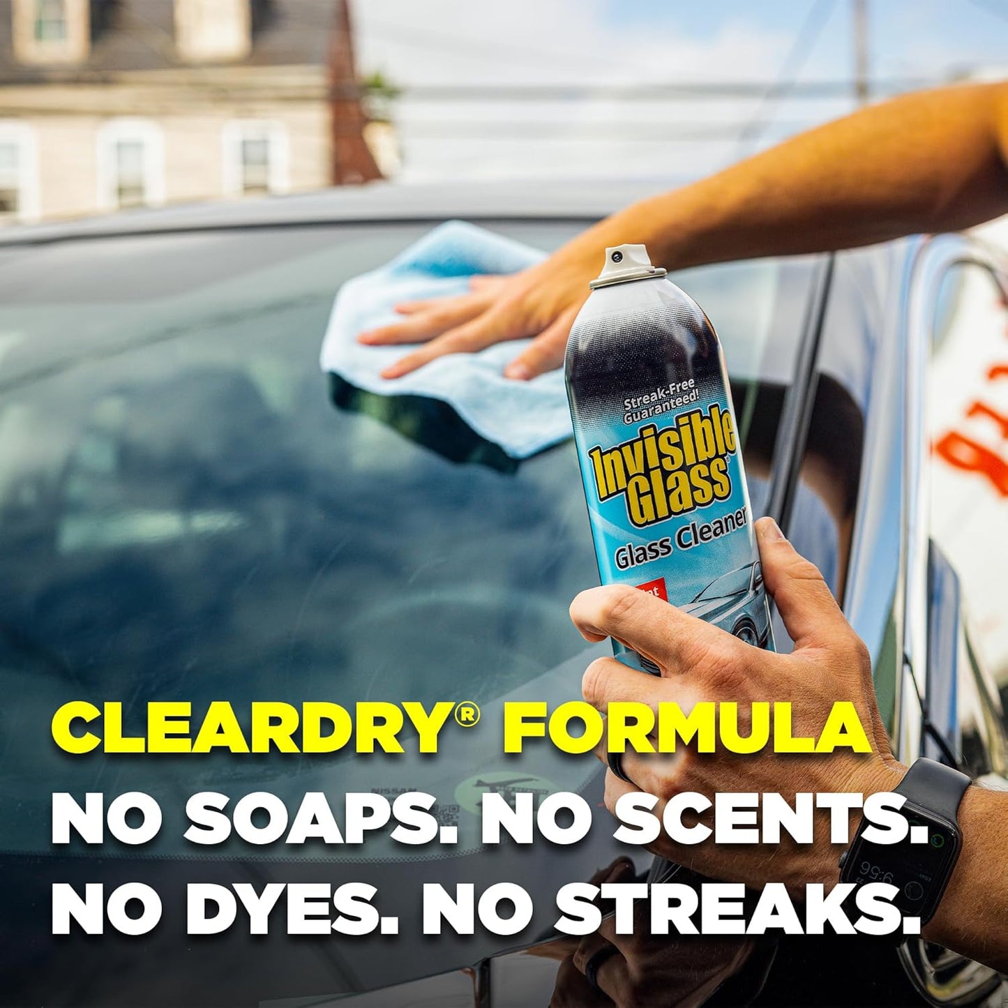 Invisible Glass 91164-2PK Premium Aerosol Glass Cleaner Spray for Car Windshields and Windows, Automotive and Home Window Cleaner, Streak-Free, Ammonia-Free, Tint-Safe ?19 oz (Pack of 2)