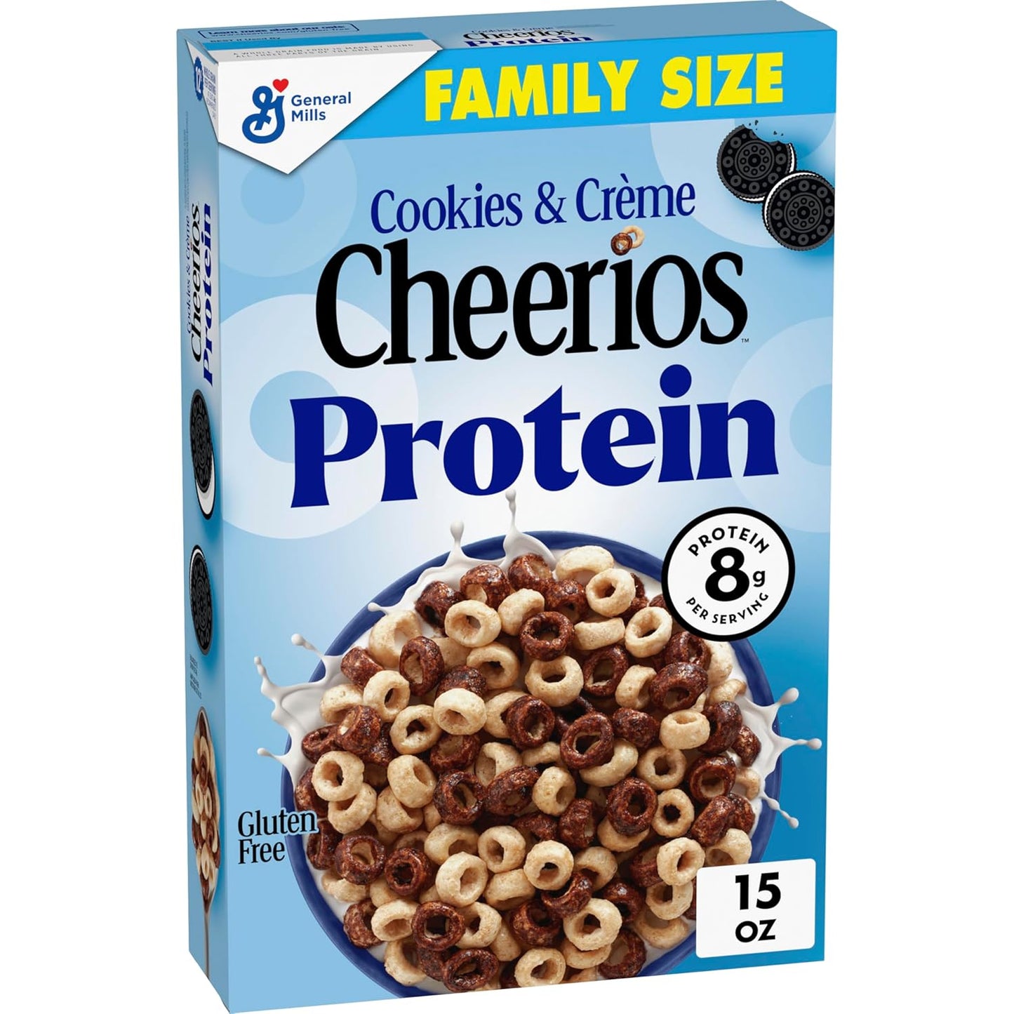 Cheerios Protein Cereal, Cookies and Cr?e, 8g Protein, Family Size, 15 oz